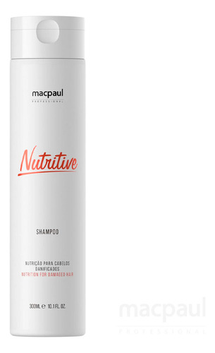 Shampoo Nutritive Macpaul 300ml Repõe Lipídios E Nutrientes
