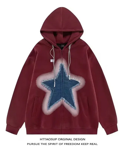 Sudadera Unisex Con Capucha Y Cremallera Con Estampado De Es