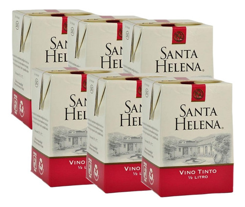 Vino Tinto Santa Helena Tetra 500 Ml - Pack 6 Unidades