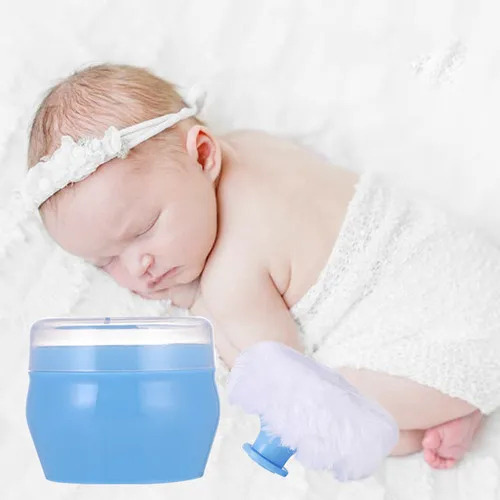 Recipiente De Talco Con Peluche Puff Baby Puff Fluffy, 2 Uni