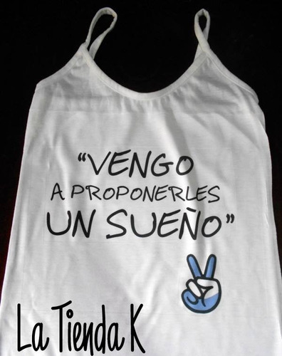 Imagen 5 de 10 de Musculosas Tiritas Kirchneristas Peronistas Cristina Cfk Eva