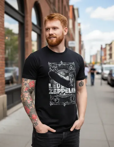 Camiseta Led Zeppelin Mothership Rock Masculina 100% Algodão