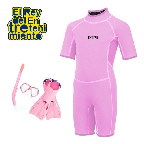 Imagen 2 de 4 de Traje Neopreno Niños Natación Surf - El Rey