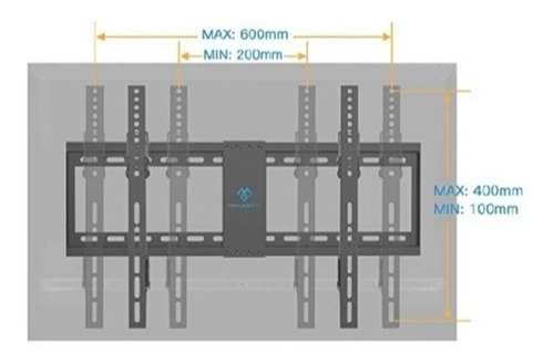 Imagen 5 de 10 de Base Fija Para Tv De 40 Hasta 70 Pulgadas