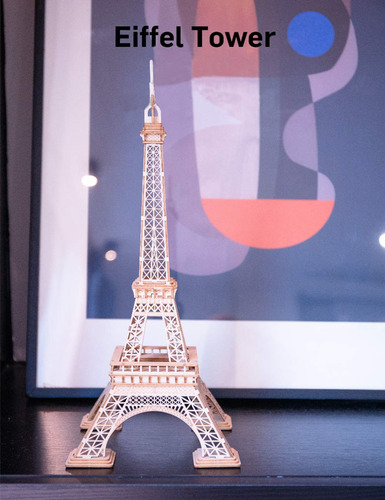 Rompecabezas De Madera 3d Torre Eiffel Kit De Manualidades E