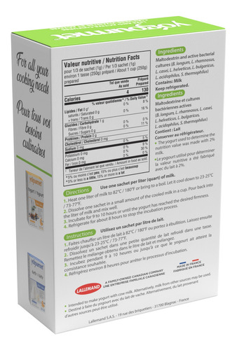 Iniciador De Yogurt Con Probióticos Para Yogurtera