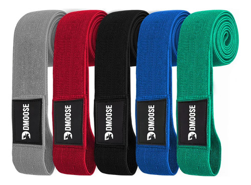 Bandas De Resistencia A La Tela Dmoose Para Hacer Ejercicio,