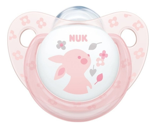 Chupete Nuk Rose & Blue Forma Del Pezón Tetina Plana Color Rosa Período de edad 6-18