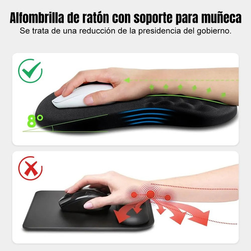 Mouse Pad Ergonômico, Tapete De Mouse Com Espuma De Memória