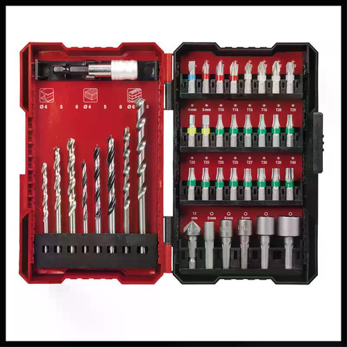 Taladro Impacto 18v Tp-cd 18/60 Li- I Bl +39 Acc + 2 Bat +c Rojo/negro