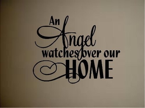 Adhesivo Vinilo Para Pared Texto Ingl  An Angel Watche Over