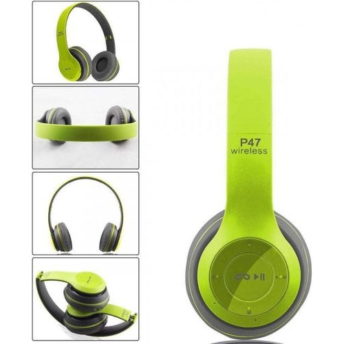 Audífonos Bluetooth P47 Con Micrófono Y Radio Fm Incluido