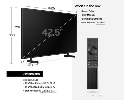 Imagen 4 de 4 de Smart Tv Samsung The Frame Qn43ls03a 43 4k 3840x2160 Hdmi