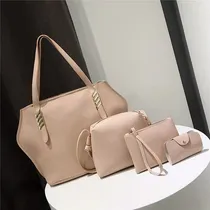 Comprar Carteras Boslos Set X 4 Piezas Dama Oficina Verano Navidad