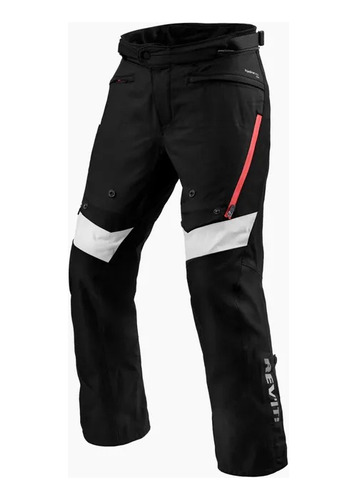Pantalon Revit Para Moto Horizon 3 H2o Negro Rojo Standart