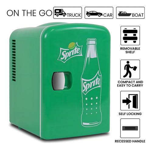 Mini Refrigerador Sprite Portable Frigobar 4 Lts 6 Latas