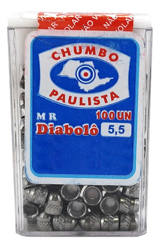 Kit C/5 Chumbinho Diabolo Paulista 5,5 C/100 Cada