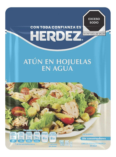 5 Pzs Herdez AtĂșn En Agua 85gr
