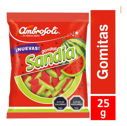 Gomitas Sandia De Ambrosoli Caja 20 Unidades