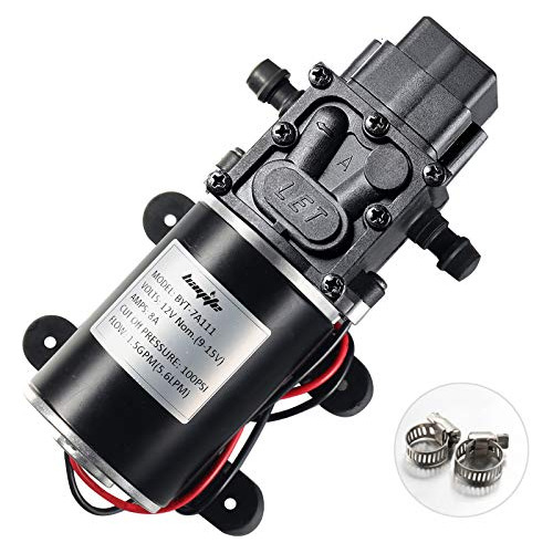 Bomba De Agua De Diafragma De 12 V, 1,5 Gpm (5,6 L/min)...