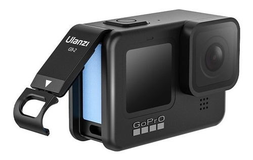 Imagen 4 de 6 de Tapa Lateral Metalica Ulanzi Para Camara Gopro Hero 9 Black