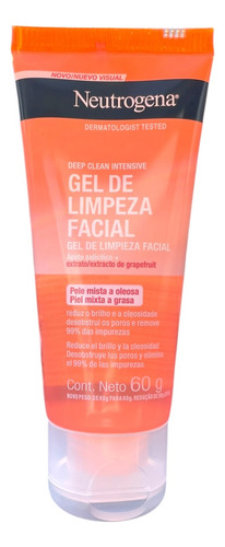Gel De Limpieza Facial Neutrogena Deep Clean Piel Mixta 60g