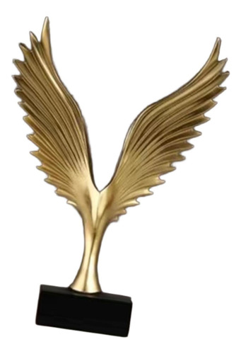 Estatua De Águila Extendida Su Adorno De Colección Dorado