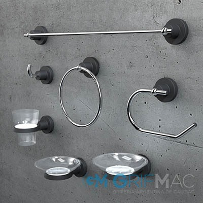 Imagen 10 de 10 de Griferia Lavatorio Baño Cierre Ceramico Grifmac Matte Negro