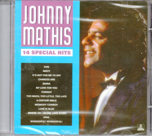 Cd Johnny Mathis - 14 Special - Hits