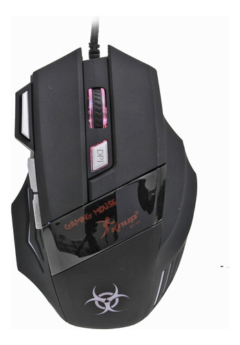 Mouse Gamer Usb 7 Botões Resolução 800/1600/2400 Cpi Cor Preto