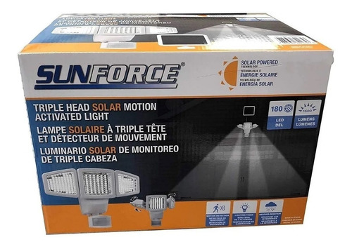 Lámpara Con Sensor De Movimiento Recargable Con Panel Solar