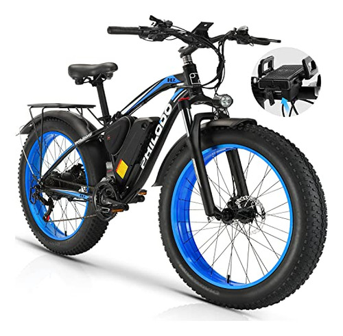 Bicicleta Eléctrica Para Adultos, Fat Tire Ebike 26 Biciclet