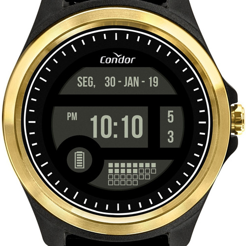 Relógio Condor Masculino Digital Dourado Cokw05caa/8d