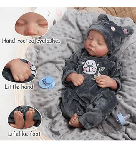 Bebé Reborn Original Vinilo Cuerpo Completo Miguel Doll