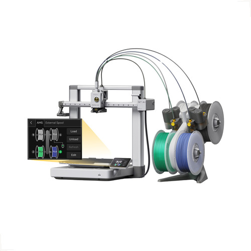Impressora 3d Bambu Lab A1 Combo Ams Lite Impressão 4 Cores Cor Prateado 127/220v