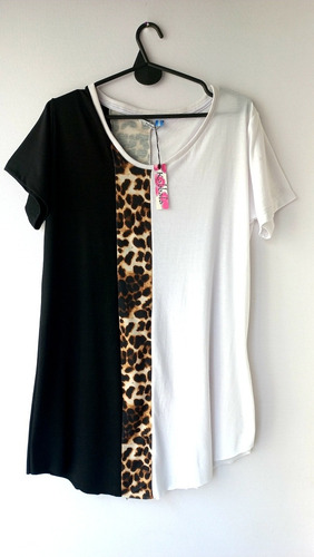 Imagen 2 de 6 de Vestido- Remeron Modelo Juli Oversize Algodón Pima