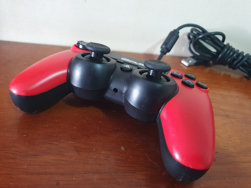 Controle Ps4 Com Fio Licenciado Oficial Sony Vermelho