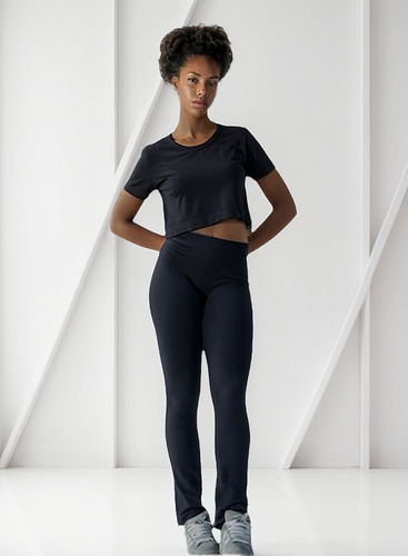 Calza Recta Shakti Con Bolsillo Yoga Mora 2036