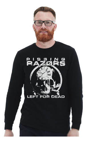 Polera Ml Pissing Razors Left For Dead Metal Impresión Direc