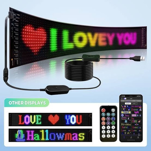Letrero Led Flexible Mod 2024 Ojos En Parabrisas Camion