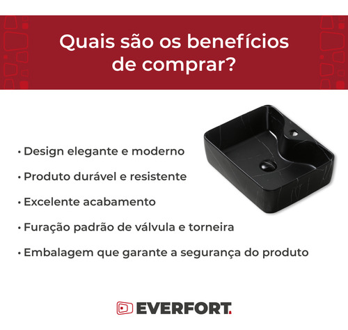 Cuba De Apoio Retangular Com Mesa 49x38cm Mármore Preto
