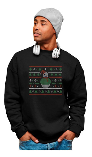 Imagen 1 de 5 de Sudadera Navidad - Unisex - Diseño Navideño- Muñeco De Nieve