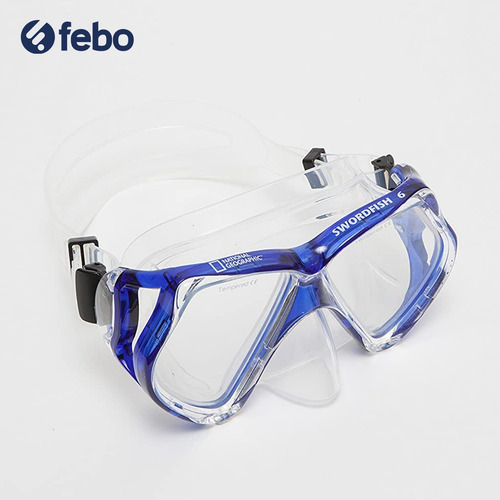 Imagen 3 de 5 de Set Completo De Buceo Snorkel Tuny2 National Geographic Azul