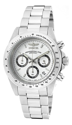 Reloj Invicta 9211 Men's Speedway Collection De Acero Inox Color De La Correa Plata Color Del Bisel Acero Inoxidable Color Del Fondo Blanco