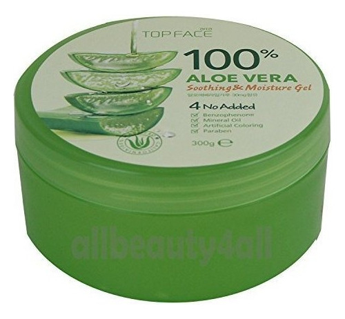 Topface Gel 100% Aloe Vera Calmante Y Humectante 10.58 Oz, 1
