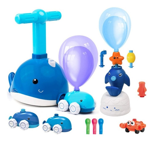 Juguete Niñas / Niños Didactico Lanzador Globo Carros Delfín