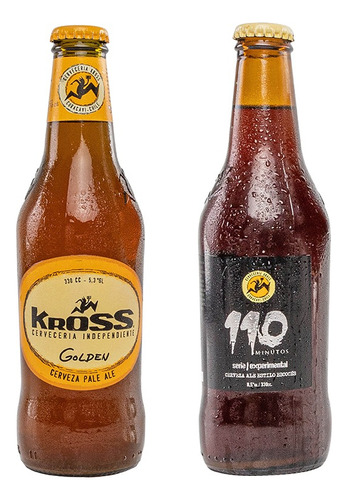 Pack 12 Cerveza Artesanal Mix Kross Golden-k110 330cc Botel
