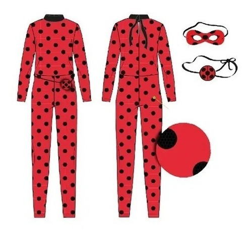Disfraz Ladybug Miraculous Talle1 Infantil Caffaro 7251