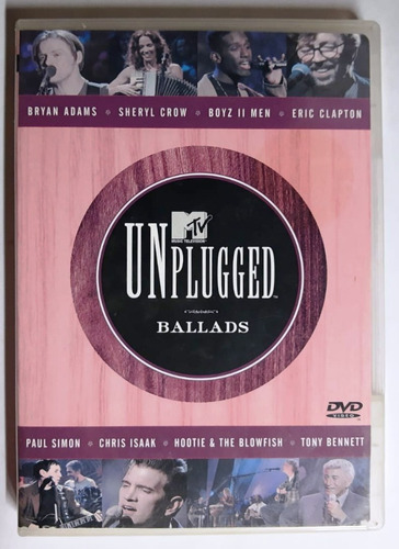 Dvd Original Varios  Mtv Unplugged Ballads