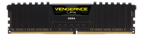 Memoria RAM Vengeance LPX gamer color black 32GB 2 Corsair CMK32GX4M2A2666C16